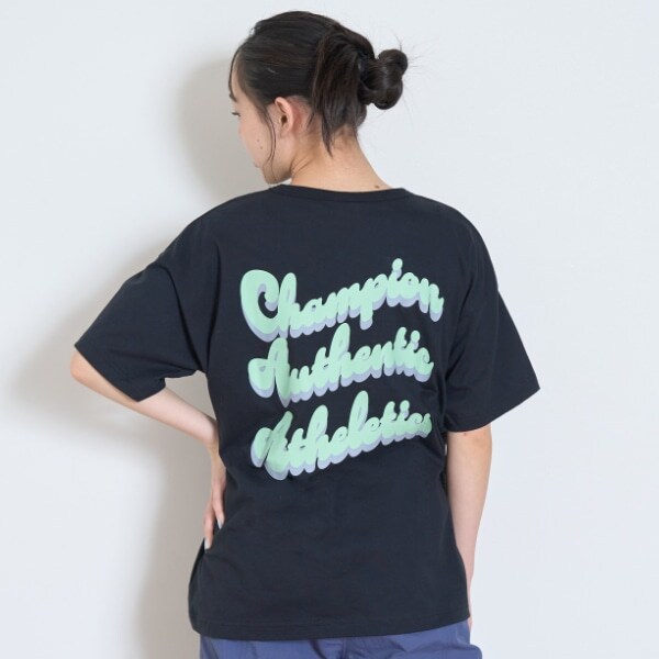 【Champion】【綿100％】バックプリントBIG半袖Tシャツ