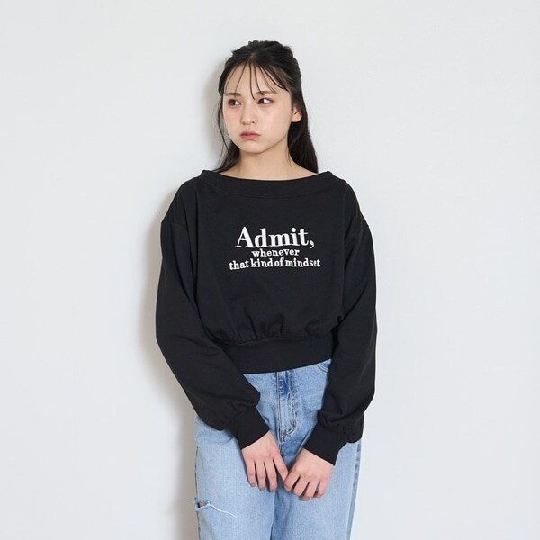 オフショルプルオーバー