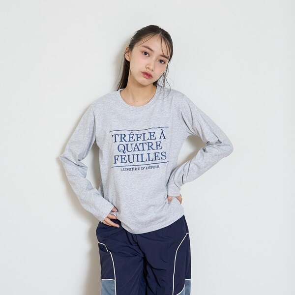 【GOODPRICE】【綿100％】ロゴ刺しゅう長袖Tシャツ