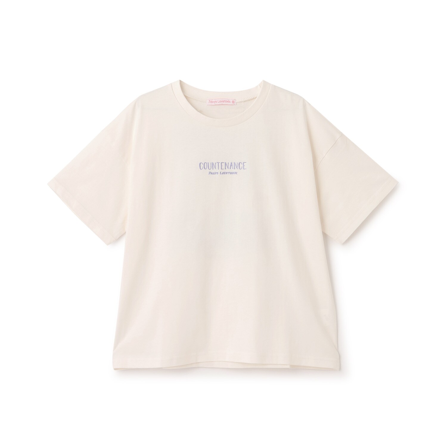 【7days/綿100％】バックガールイラスト半袖Tシャツ