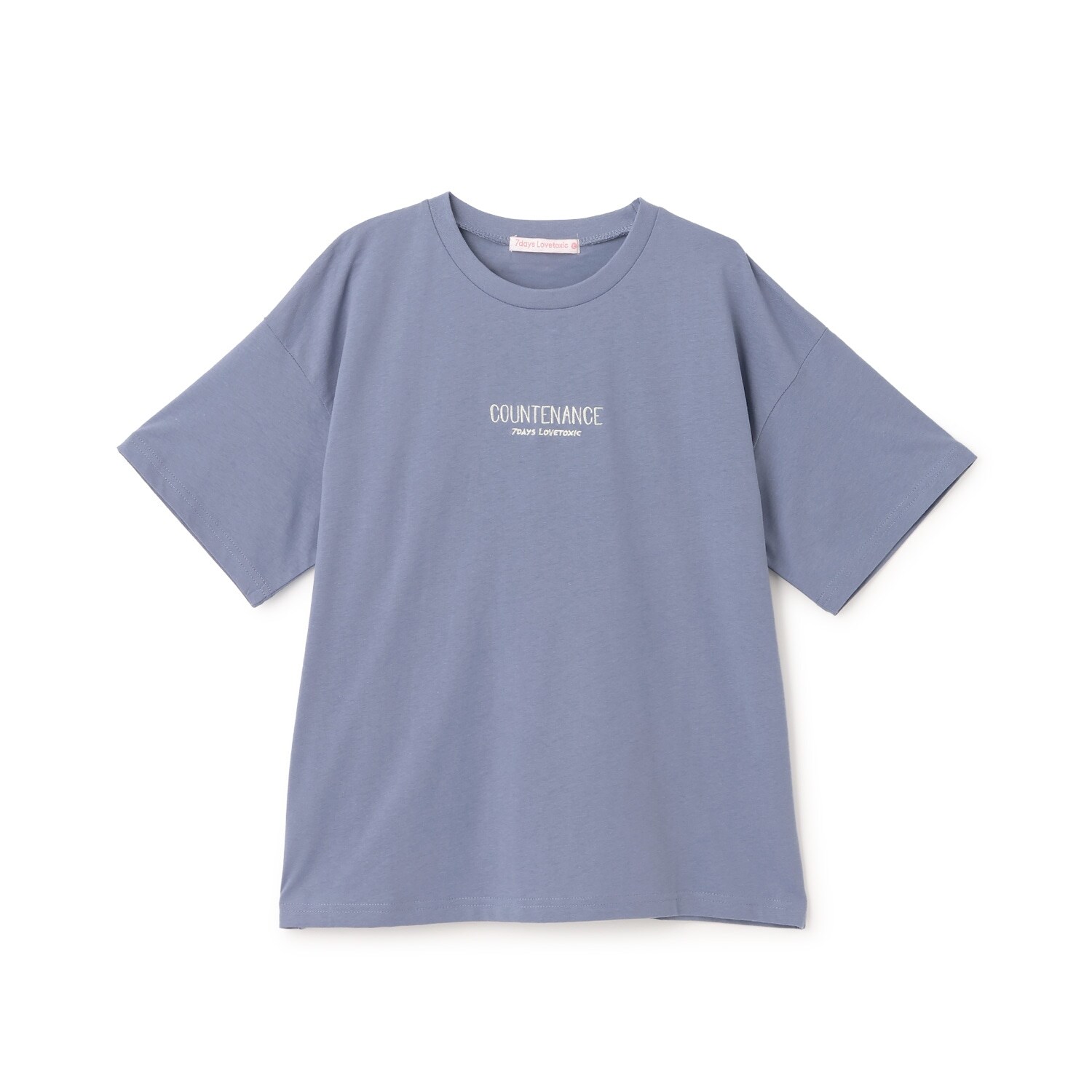 【7days/綿100％】バックガールイラスト半袖Tシャツ