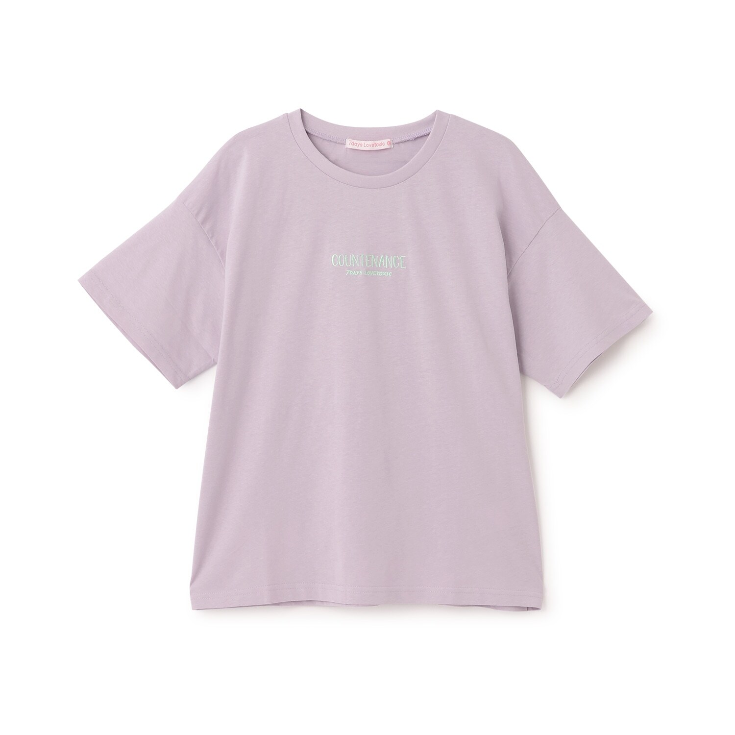 【7days/綿100％】バックガールイラスト半袖Tシャツ