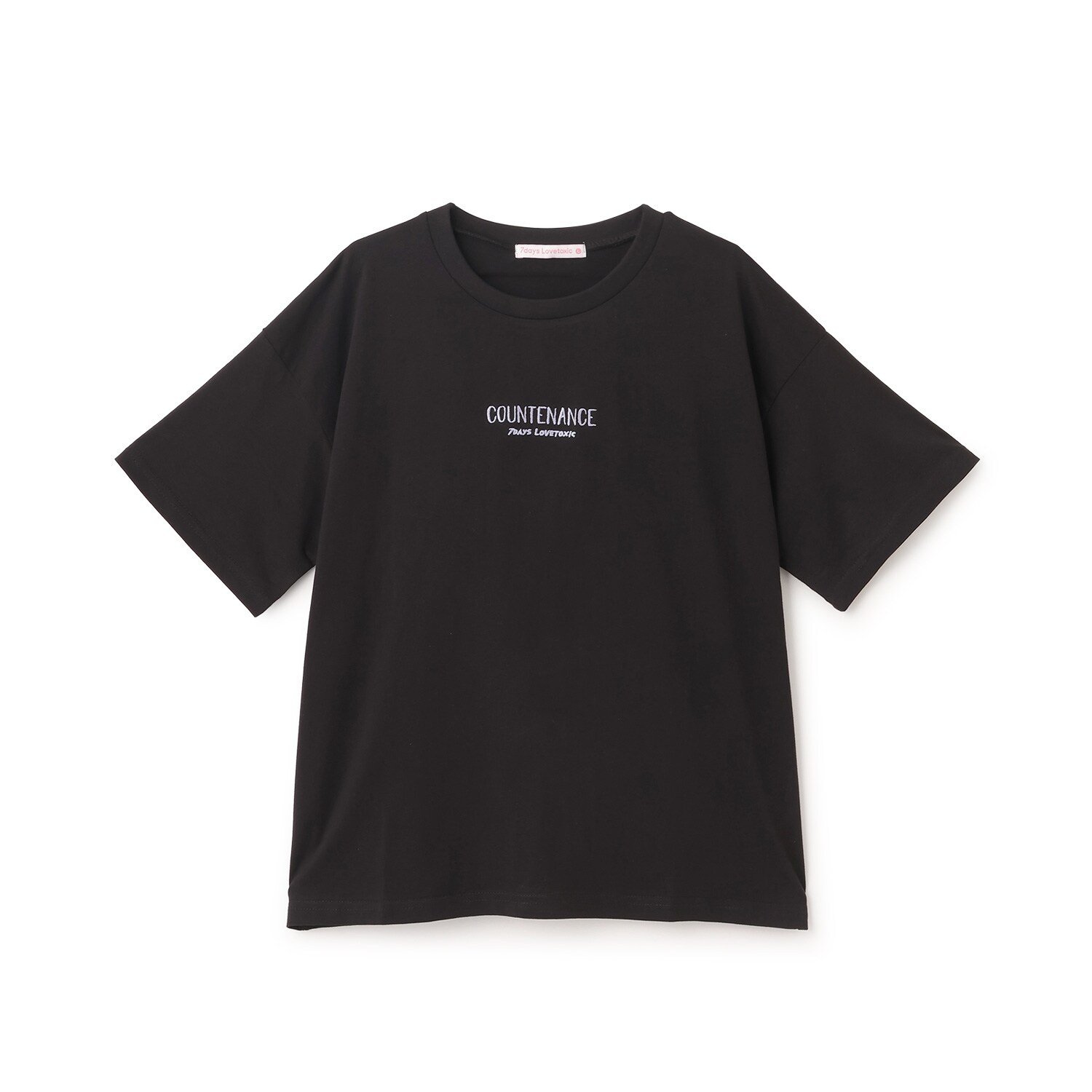 【7days/綿100％】バックガールイラスト半袖Tシャツ