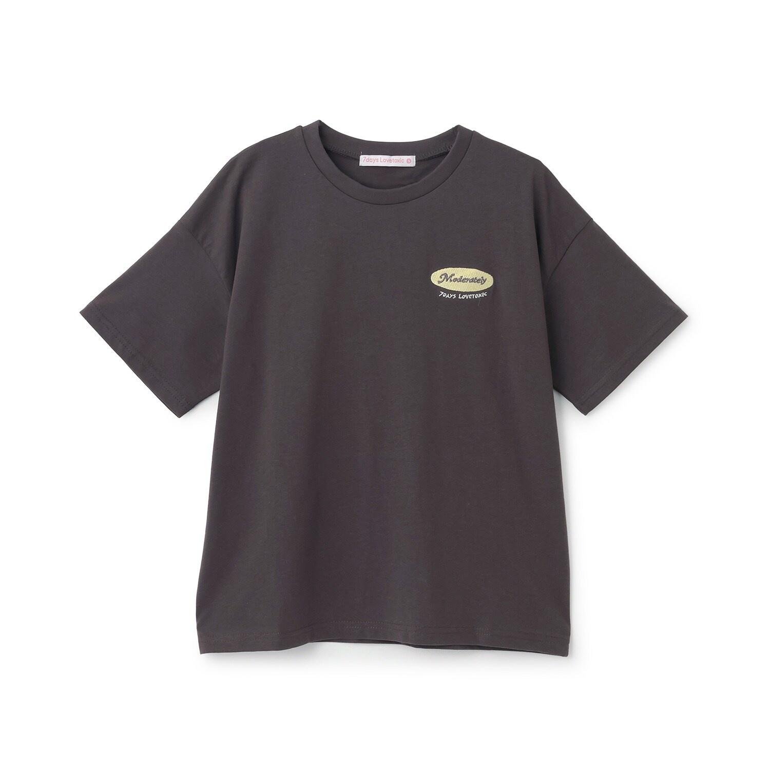 【7days/綿100％】バックガールイラスト半袖Tシャツ