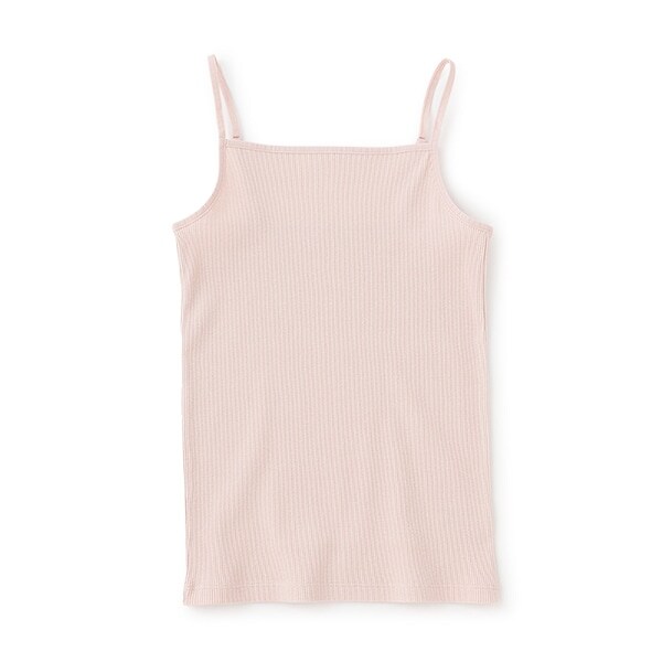 【ベーシック】【綿100％】テレコキャミソール