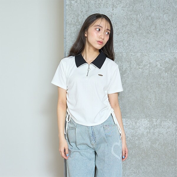 ハーフジップドロストT