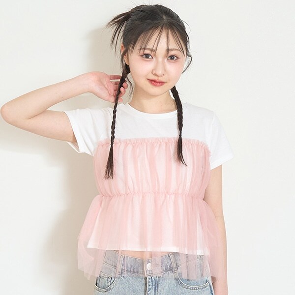 レイヤード半袖Tシャツ