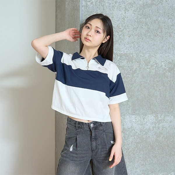 【LTXC】【吸水速乾/さらさら】ハーフジップ