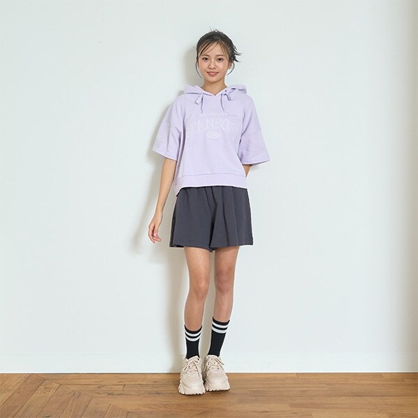 【GOODPRICE】【綿100％】半袖パーカセットアップ