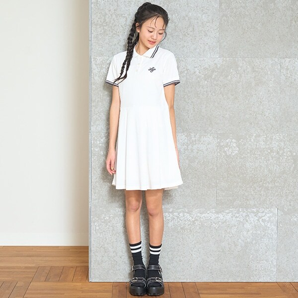 半袖ポロワンピース