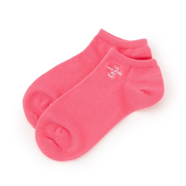 【接触冷感/ひんやり】刺しゅうスニーカー丈ソックス