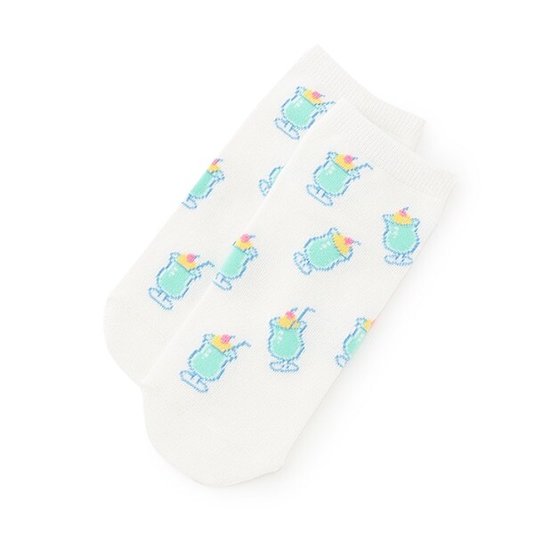 オイシイ総柄スニーカー丈ソックス