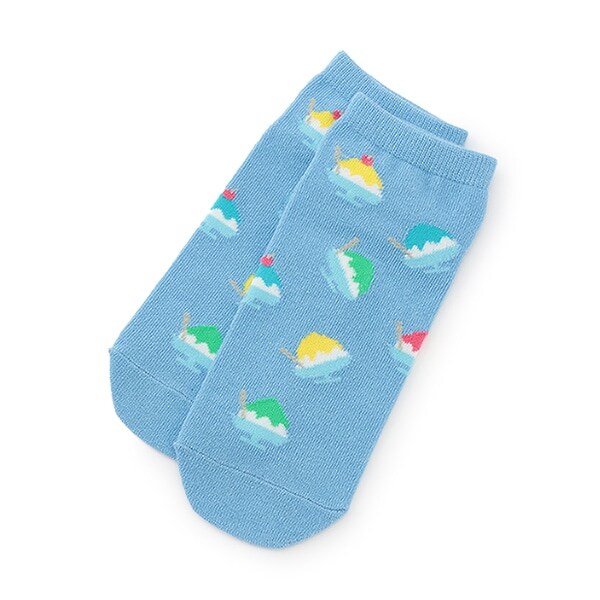 オイシイ総柄スニーカー丈ソックス