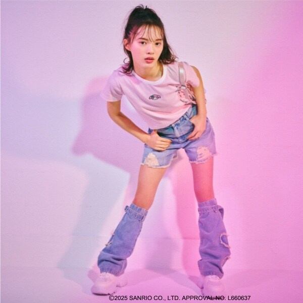 【マイメロディ・クロミ】デニムレッグカバー