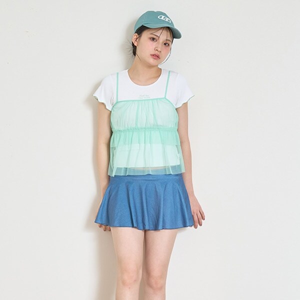 【SWIM】【水着】チュールキャミ3点セット