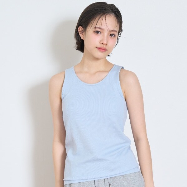 【ベーシック】【接触冷感/ひんやり】カップつきタンクトップ