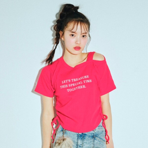 ワンショルドロストTシャツ