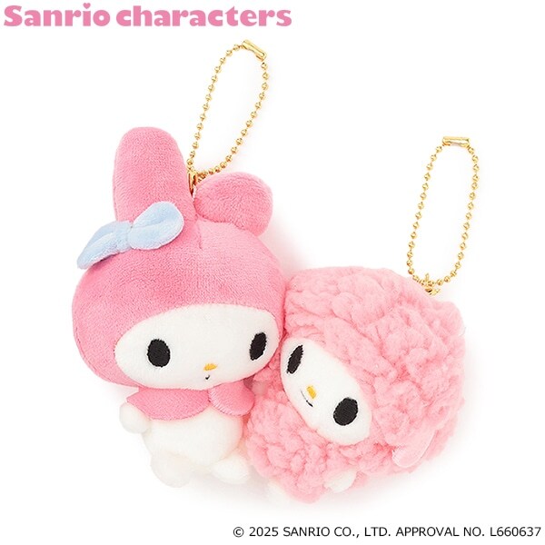 【マイメロディ・クロミ】ニコぬいキーホルダー