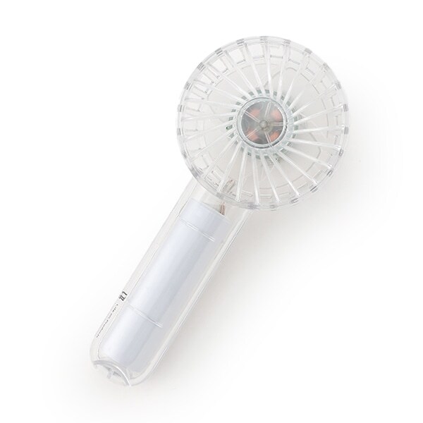 LEDライトつきクリアハンディファン