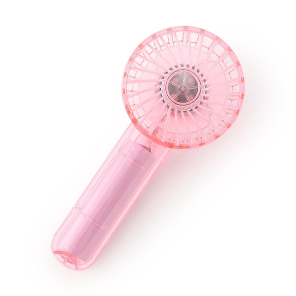 LEDライトつきクリアハンディファン