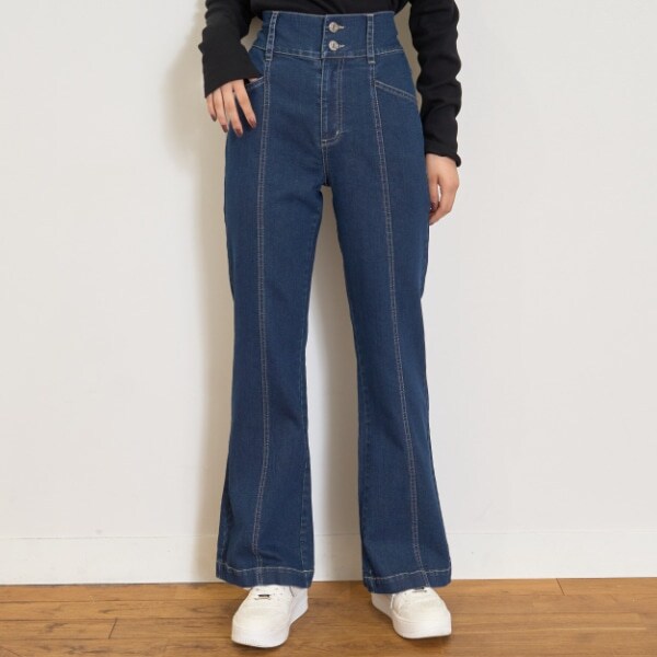 【ストレッチ】スタイルアップフレアデニム