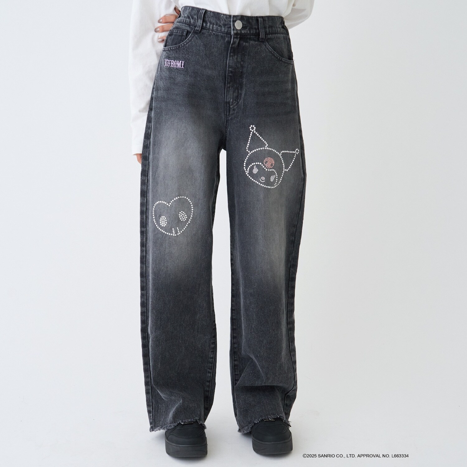 【サンリオキャラクターズ】デニムワイドパンツ