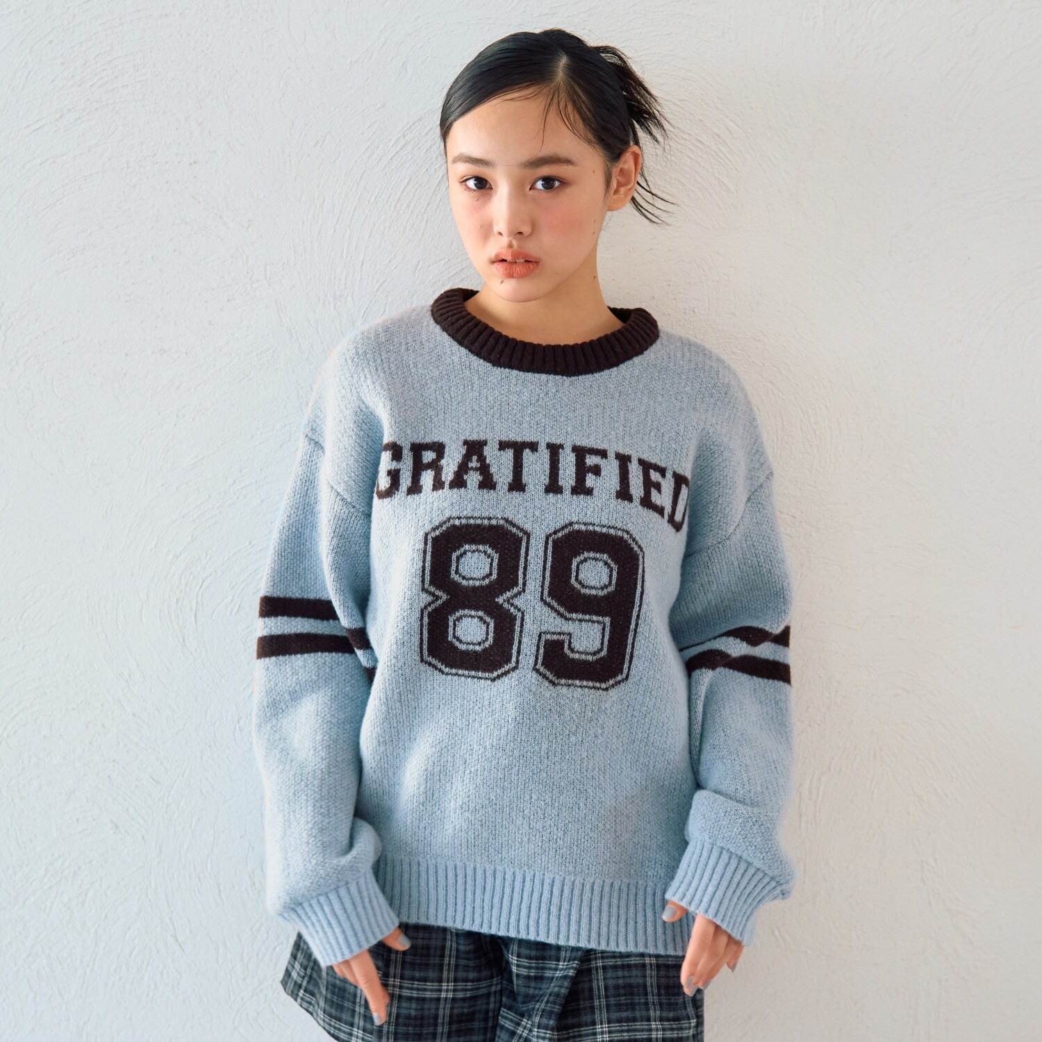 モヘアタッチジャガードプルオーバー