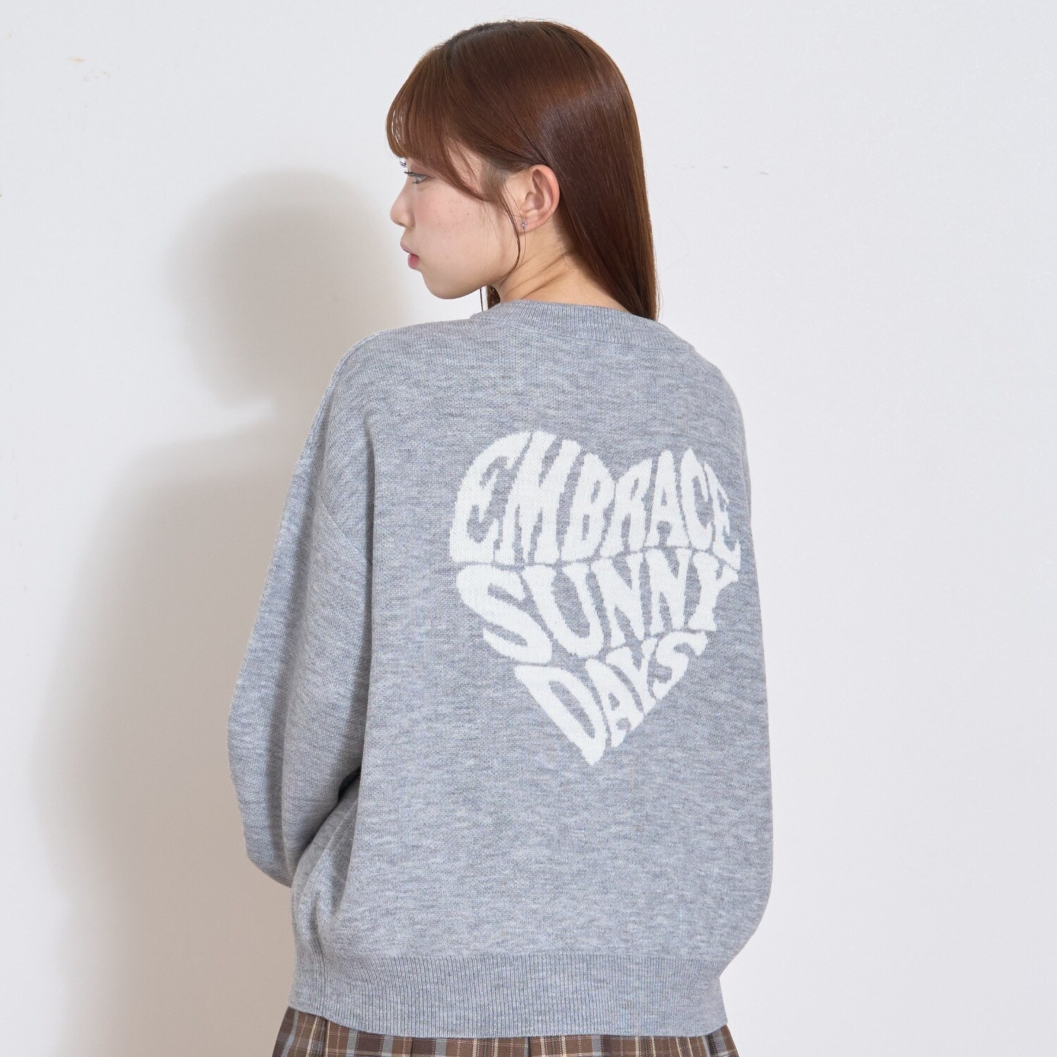 【GOODPRICE】バックハートニットプルオーバー