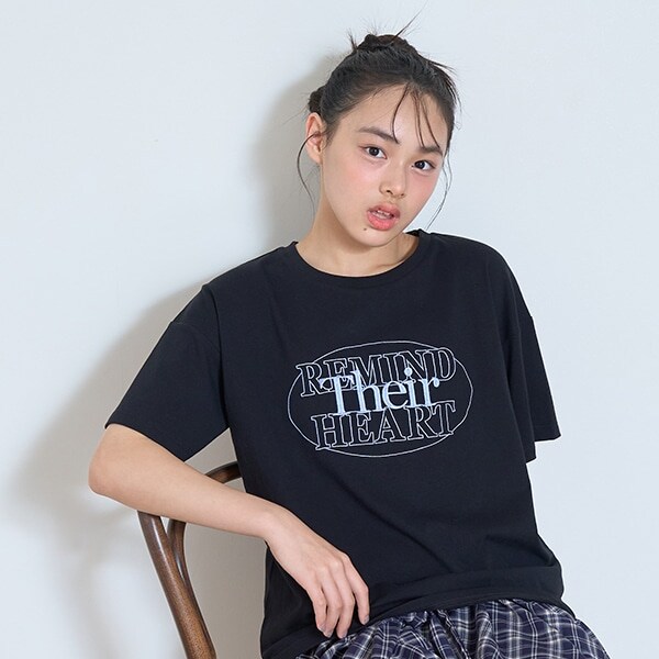 【GOODPRICE】【綿100％】サークルロゴ刺しゅうTシャツ