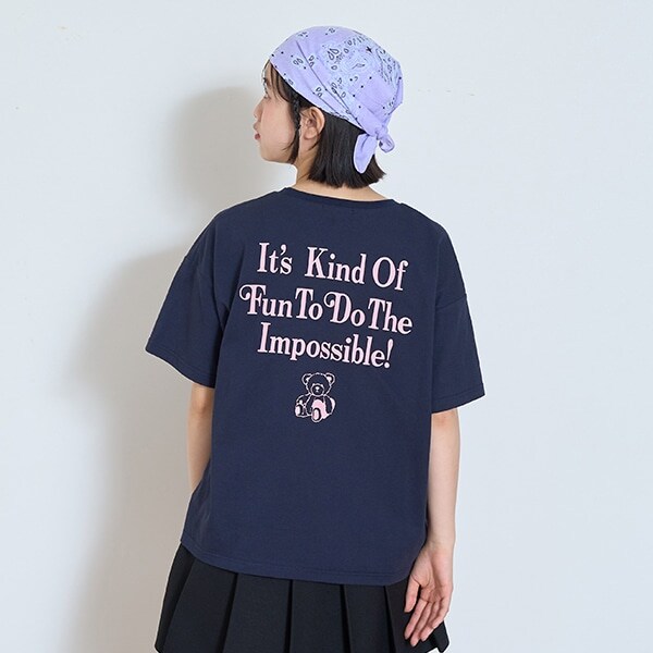 【GOODPRICE】【綿100％】ベアー刺しゅうTシャツ