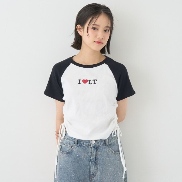 【吸水速乾/さらさら】ILoveドロストT