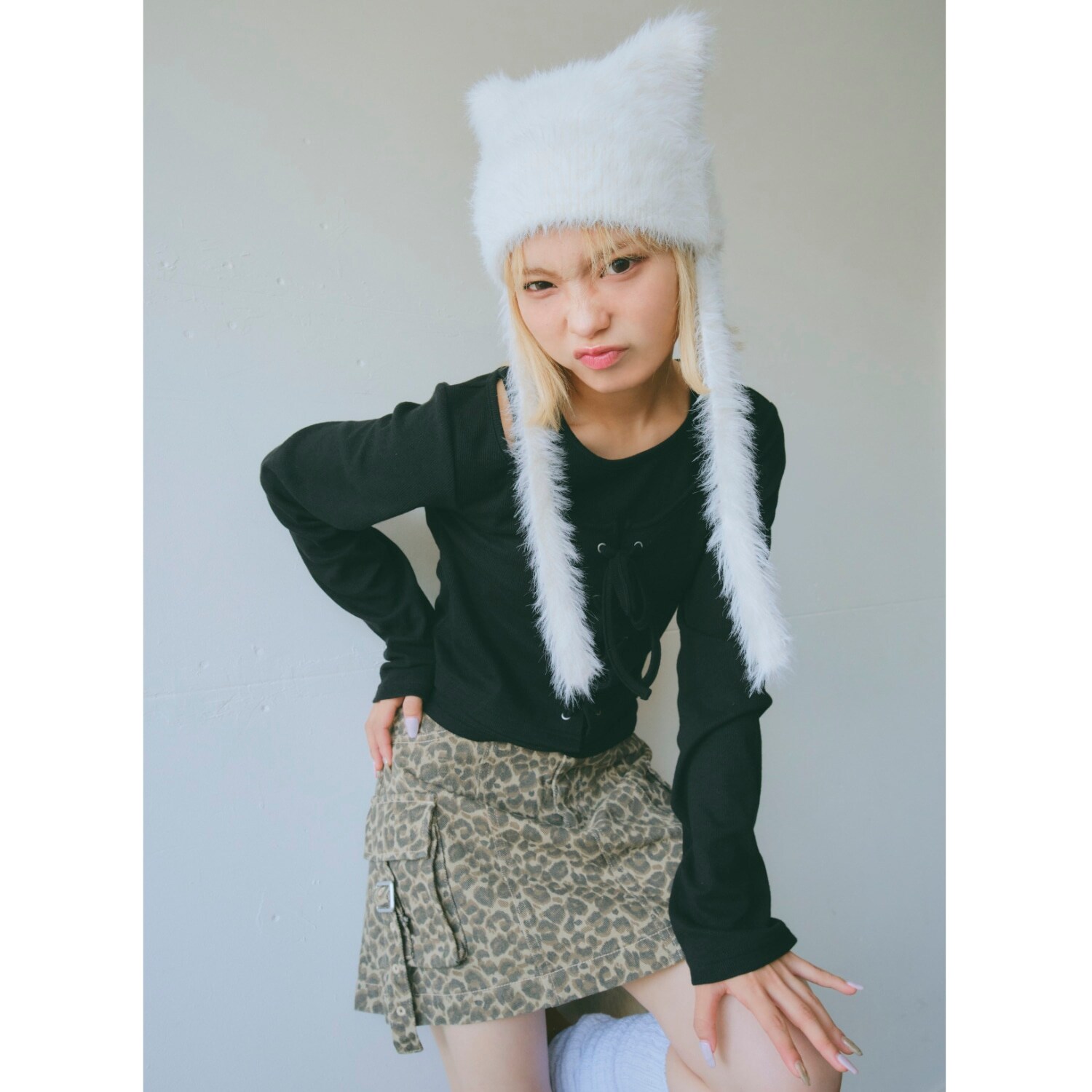 レースアップ長袖TシャツSET