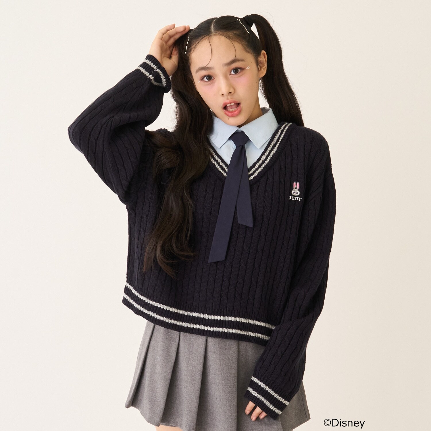 【Disney】【ズートピア】レイヤードニット