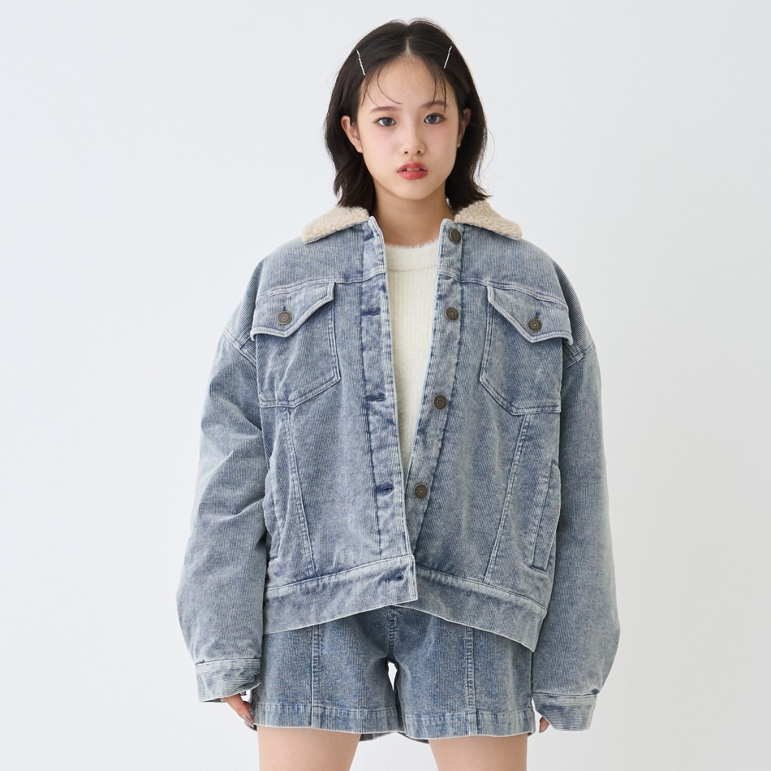 裏キルトコーデュロイブルゾン