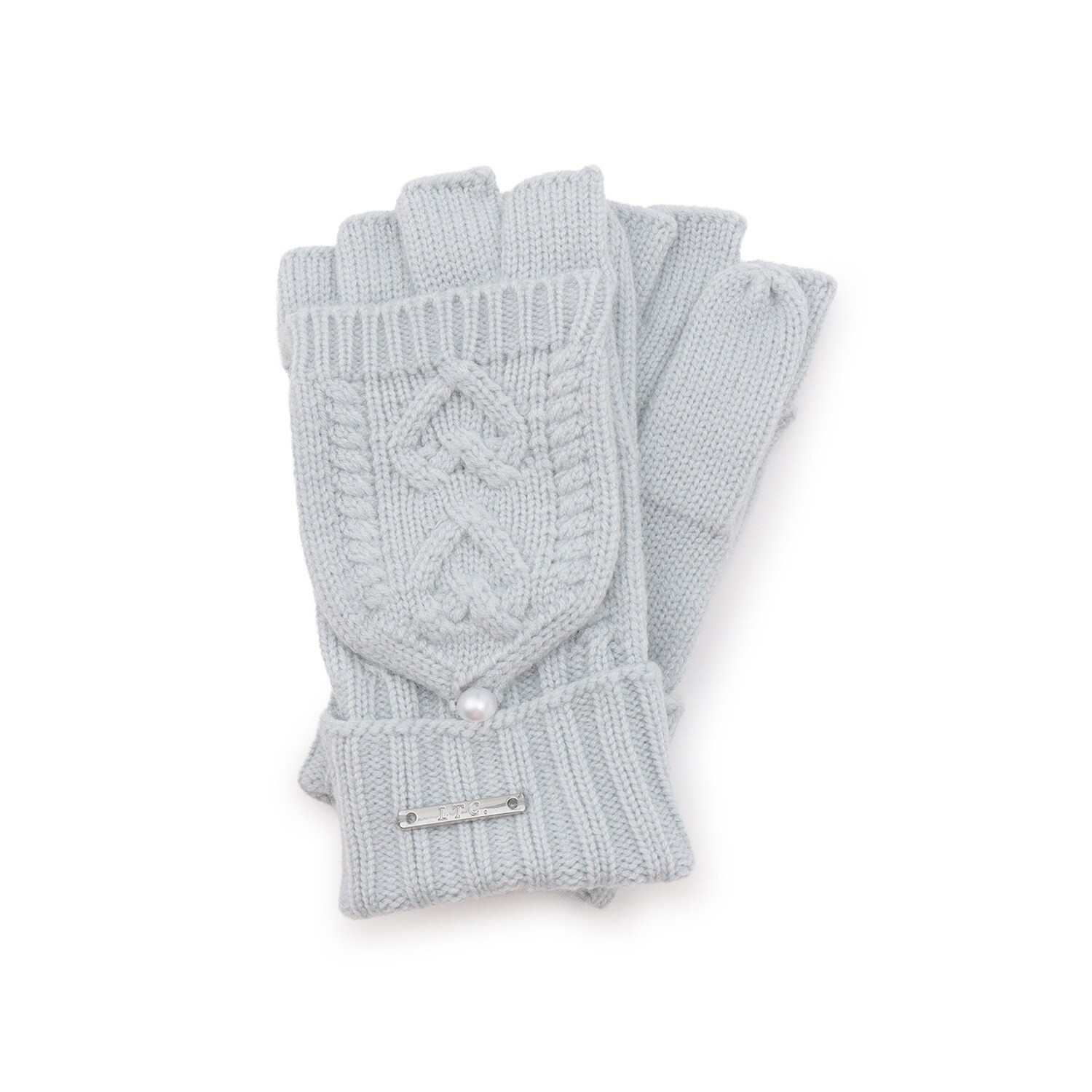 ケーブル編み手袋