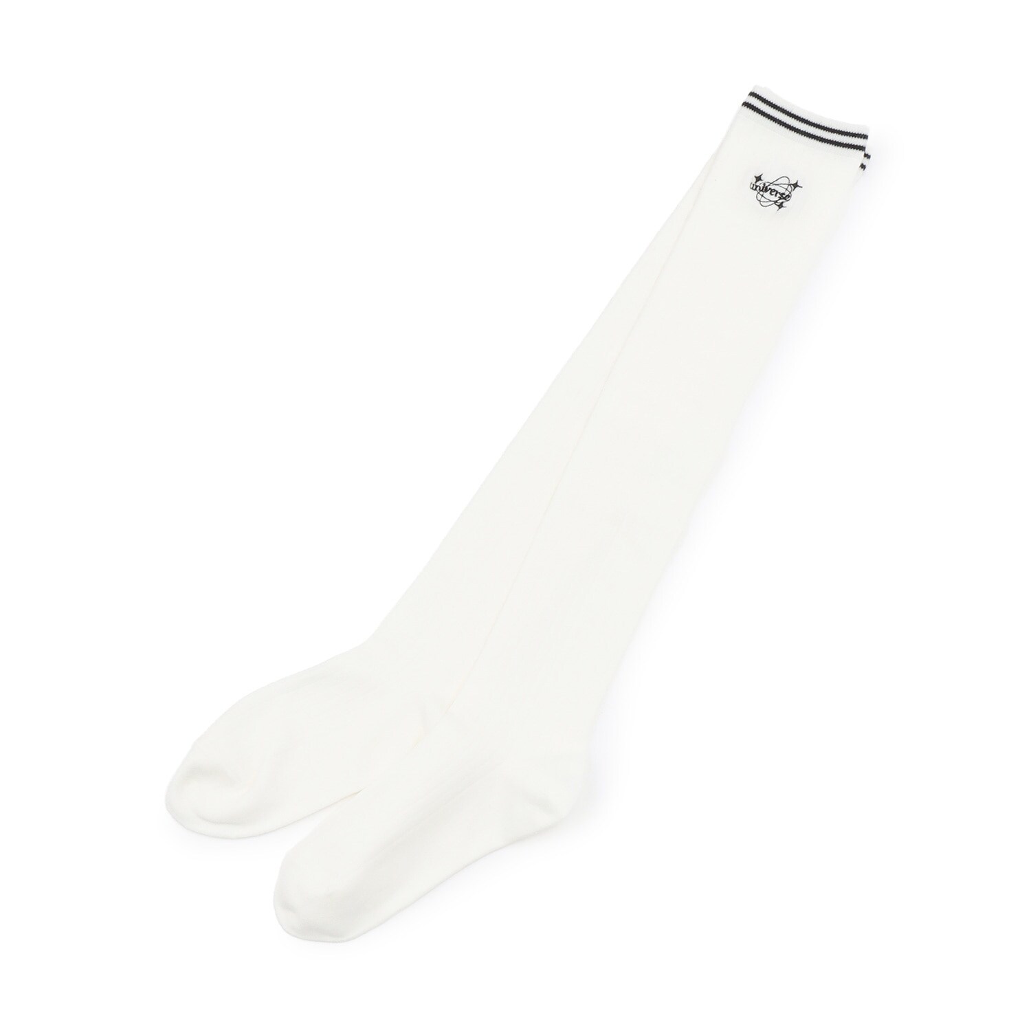 ラインリブニーハイソックス