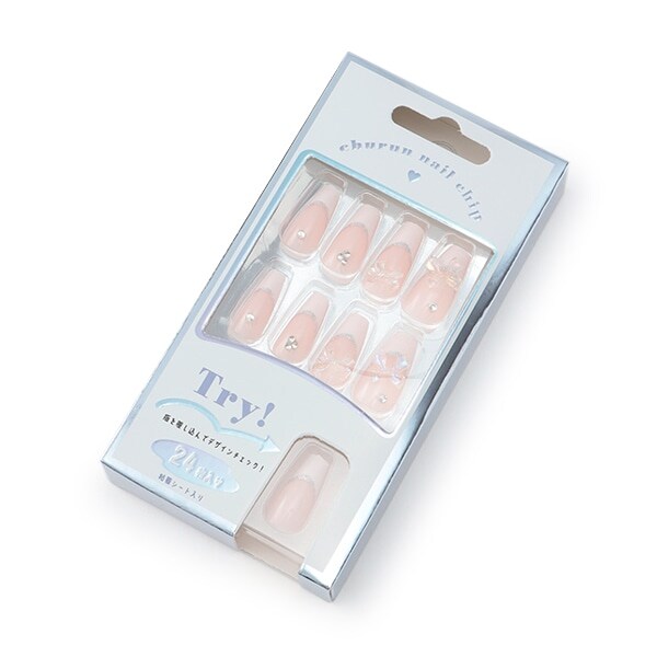 スクエアロングネイルチップ