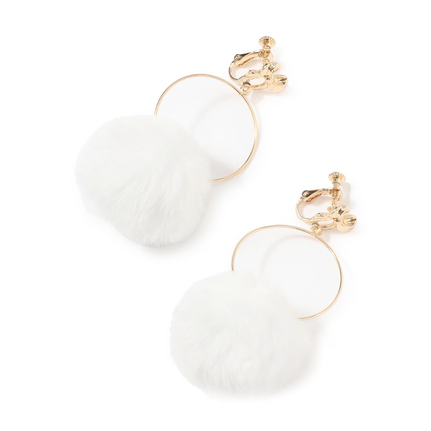 ファーイヤリング