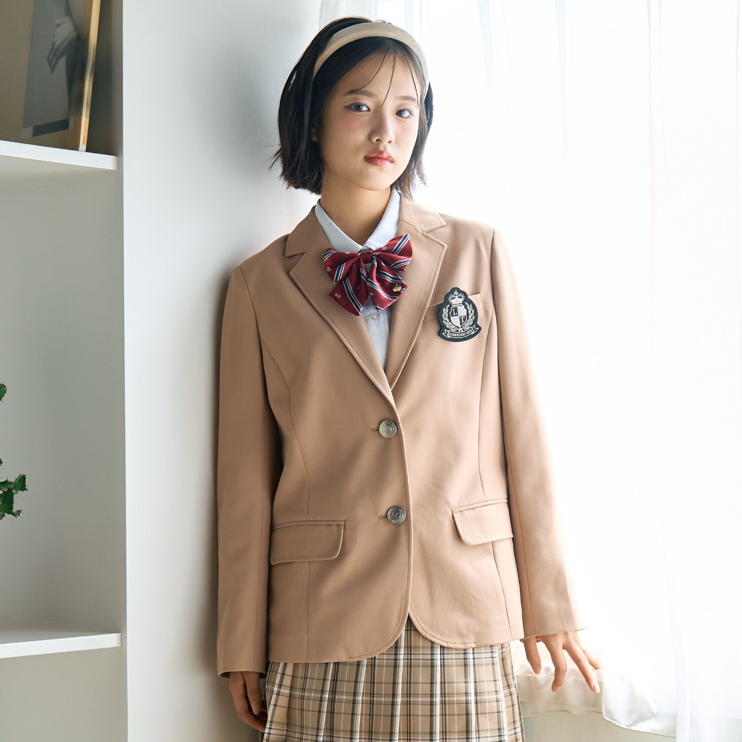 【卒服・セレモニー】エンブレムつきテーラードジャケット