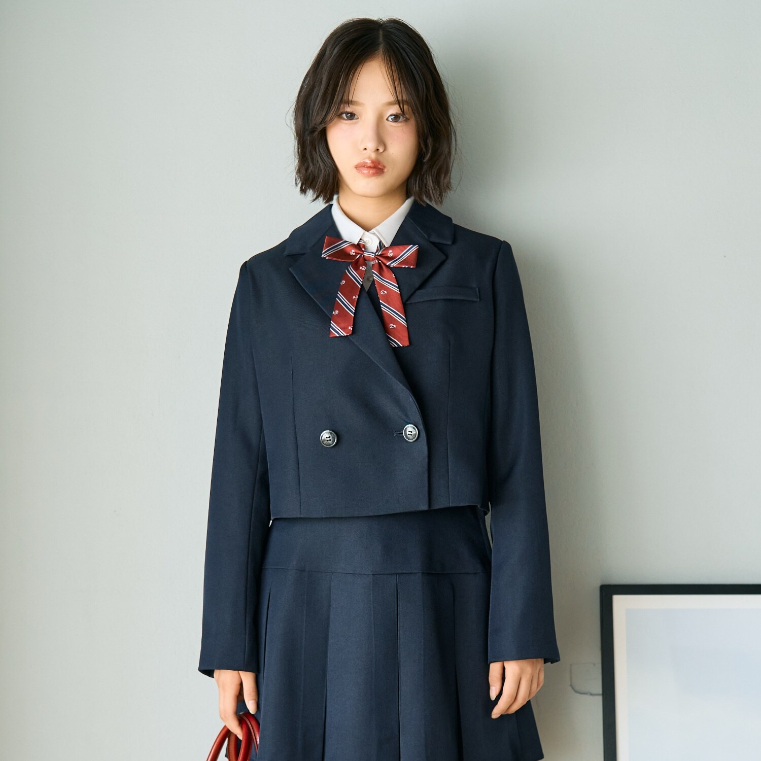 【卒服・セレモニー】エンブレムつきボレロジャケット