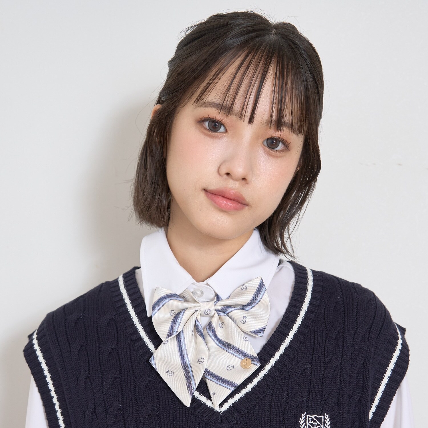 【卒服・セレモニー】レジメンタル柄リボンタイ