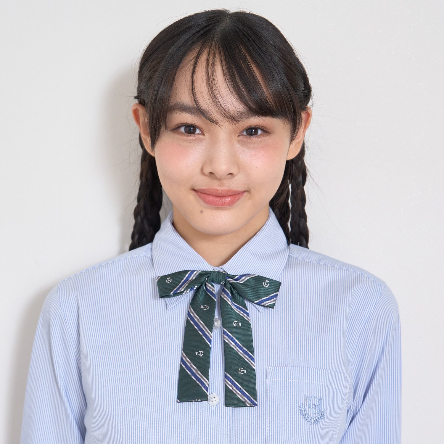 【卒服・セレモニー】レジメンタル柄細リボンタイ