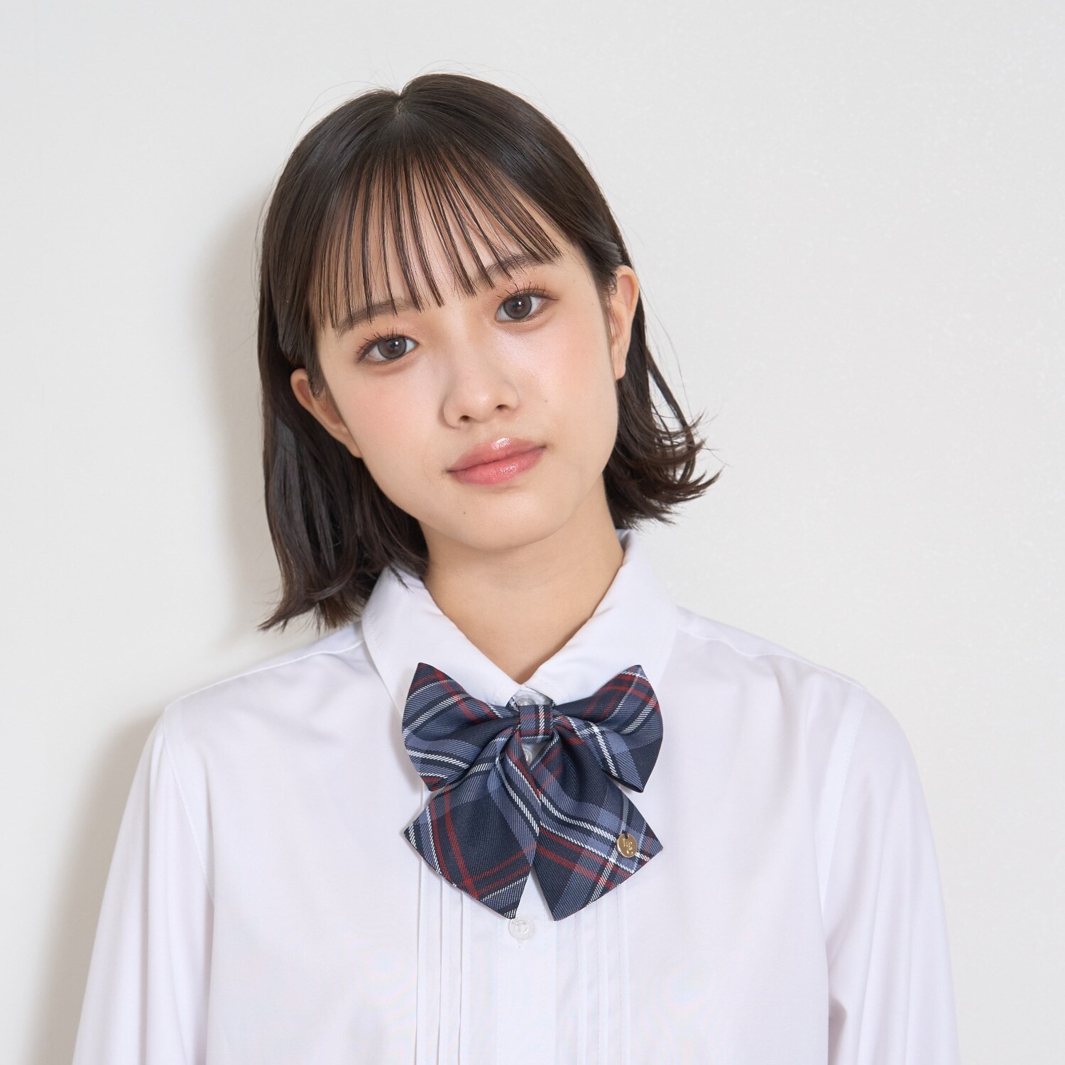 【卒服・セレモニー】チェック柄リボンタイ