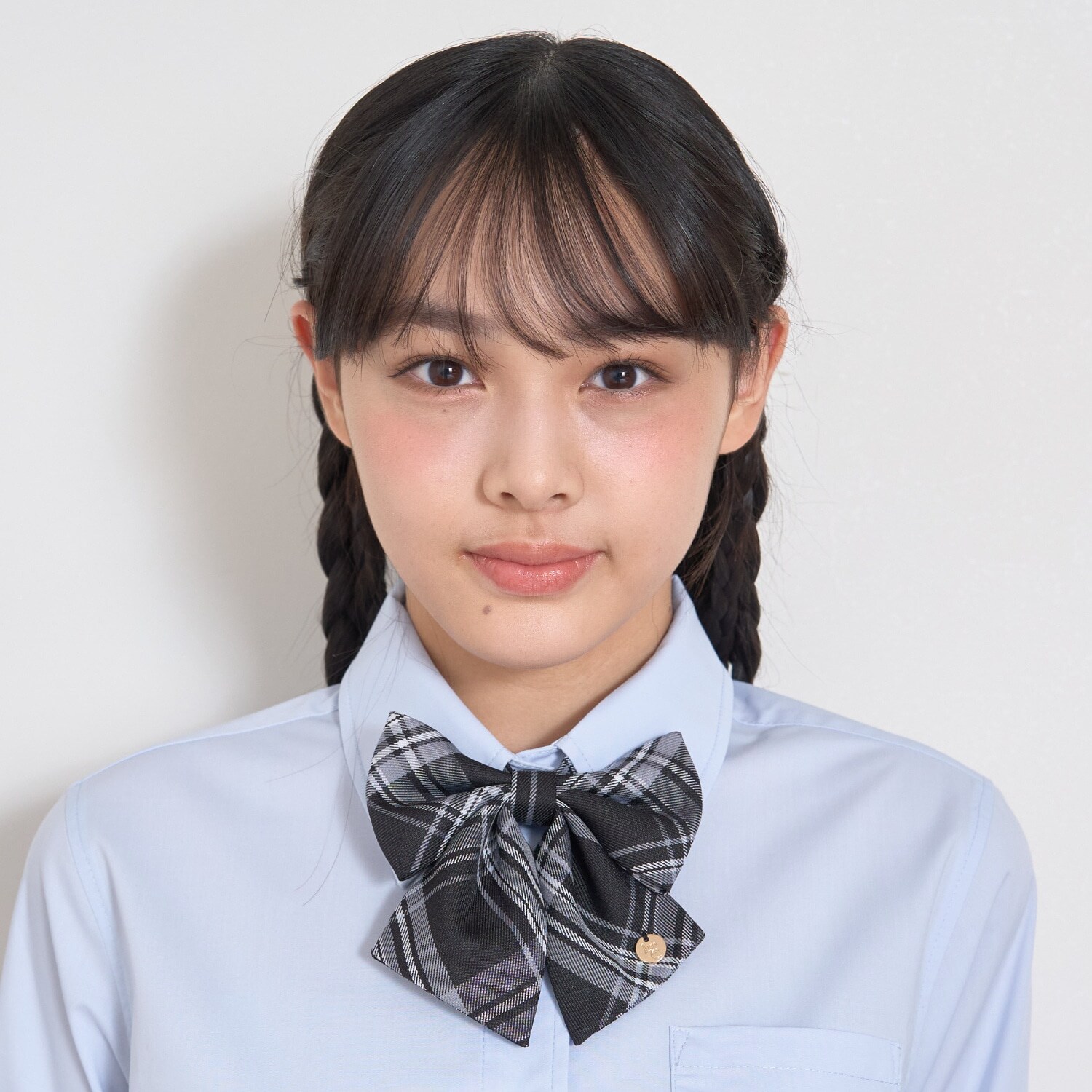 【卒服・セレモニー】チェック柄リボンタイ