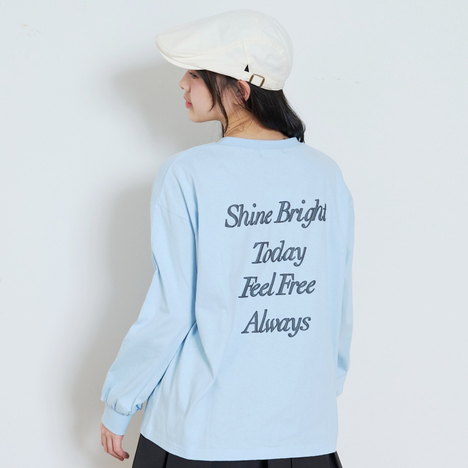 【GOODPRICE】【綿100%】バックロゴカラー長袖T