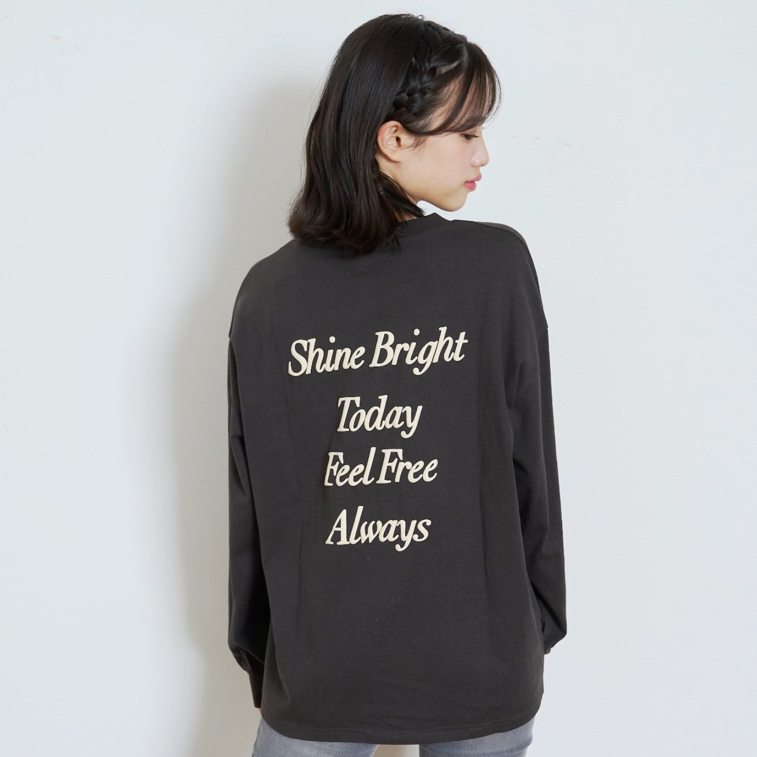 【GOODPRICE】【綿100%】バックロゴカラー長袖T