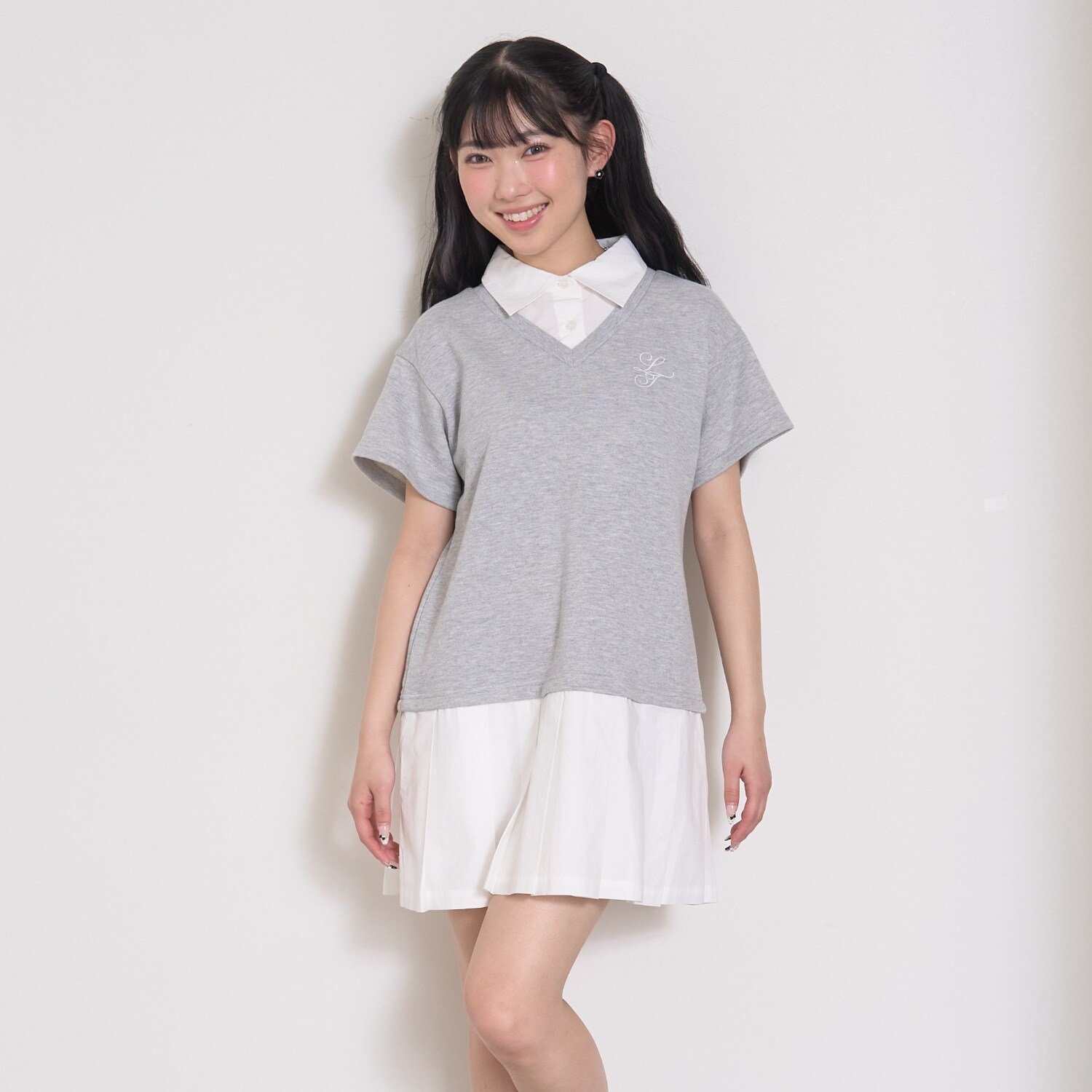 レイヤード風ワンピース