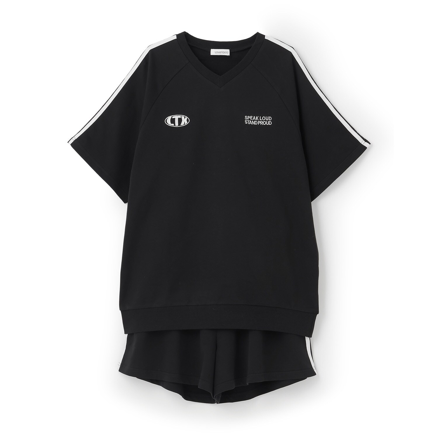 【綿100%】ワンマイルVネックスウェットセットアップ