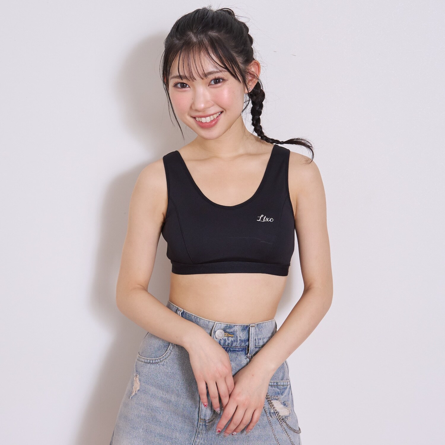 メッシュハーフトップ