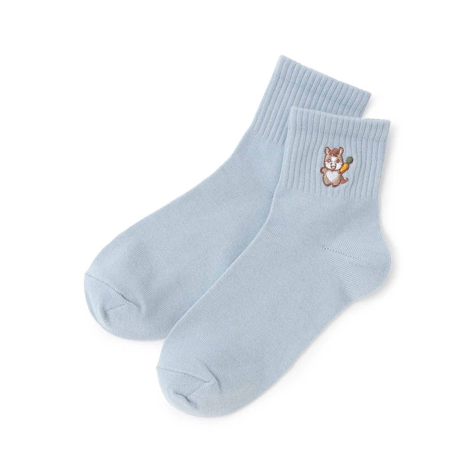 うま刺しゅうクルブシ丈ソックス